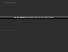 Tablet Screenshot of antonbauer.ru